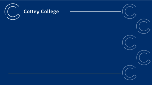 Cottey College Zoom Background with Small Logos