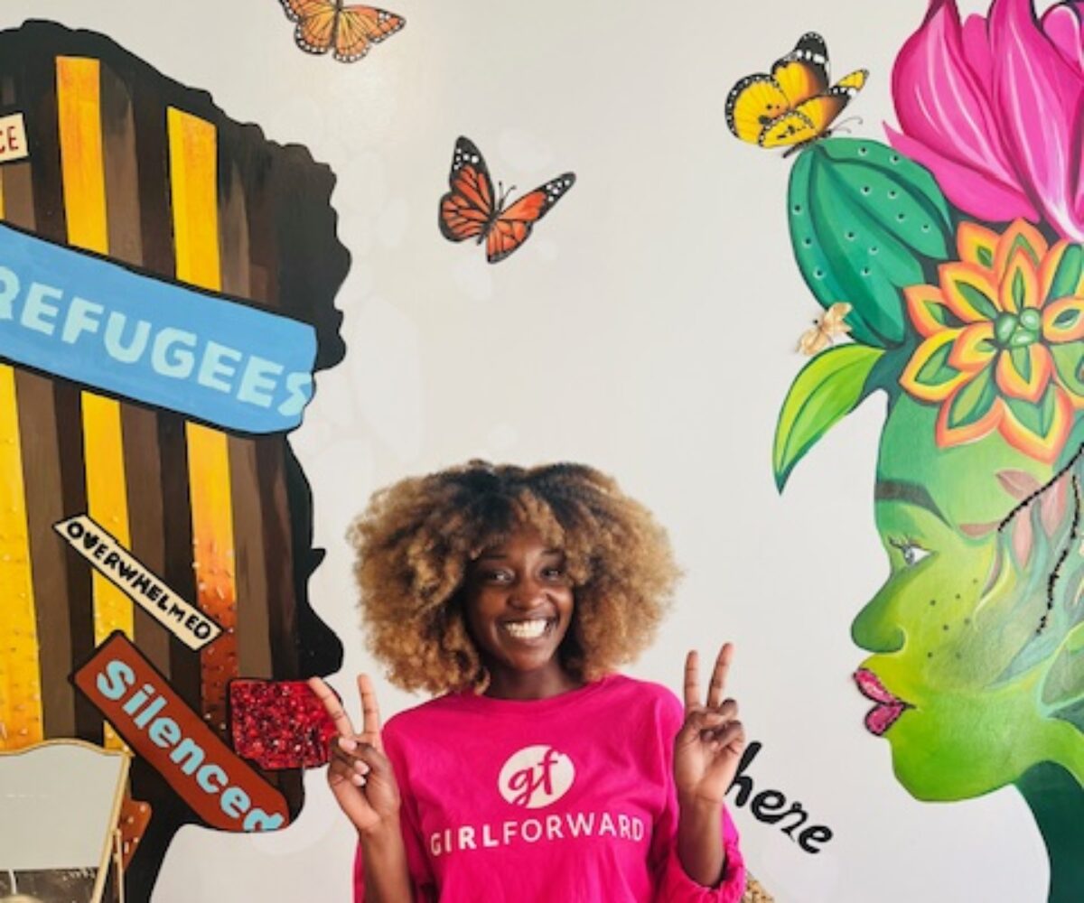 Cottey student interning at Chicago nonprofit GirlForward.